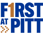 First at Pitt wordmark